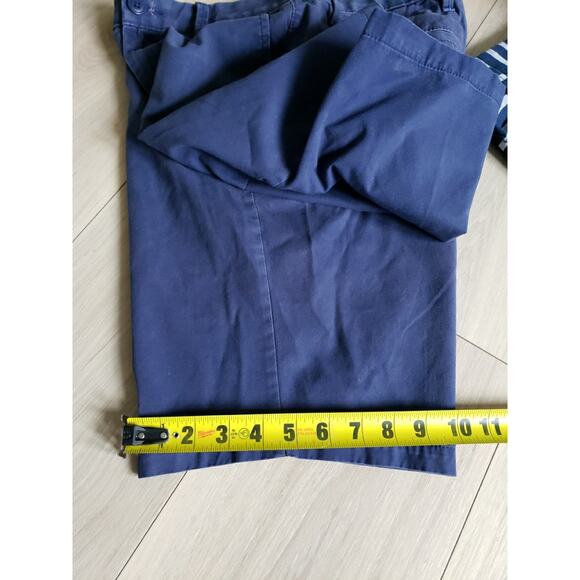 GAP Shorts Lot Mens 29 3pc Stripe Navy Blue Grey Khaki Chino Cotton Summer Set - Picture 13 of 15